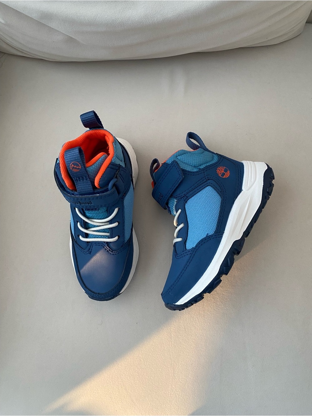Timberland Blue and Orange Motion Access Boots 7 Toddler